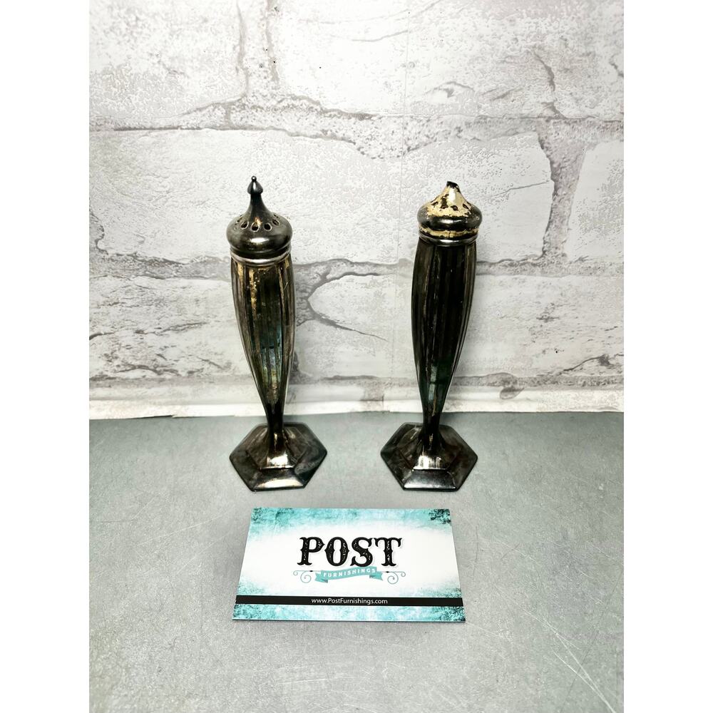 Vintage Salt & Pepper Shakers 6" Tall